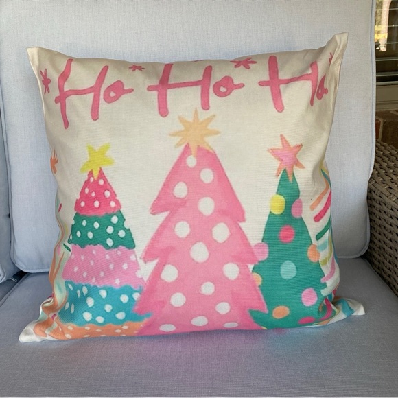 Pink Christmas Pillow  - Coquette Holiday Decor - Picture 9 of 16